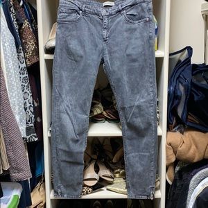Zara Woman premium denim charcoal jeans